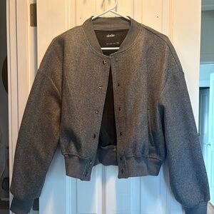Felted Crop Bomber jacket